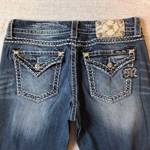 MISS ME Women's EASY SKINNY Blue Jeans Pants Size 29